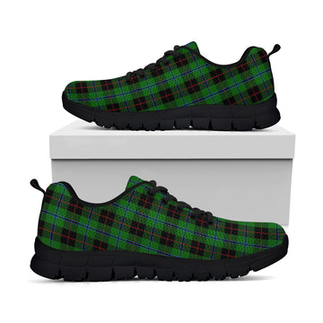 Douglas Black Tartan Sneakers