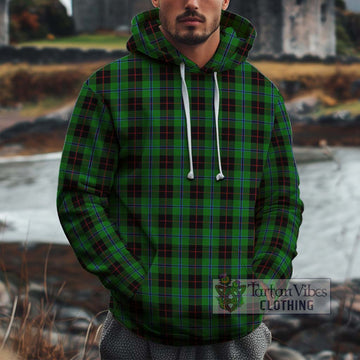 Douglas Black Tartan Cotton Hoodie