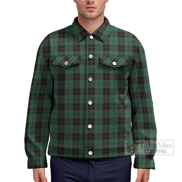 Douglas Black Tartan Unisex Lapel Cotton Jacket