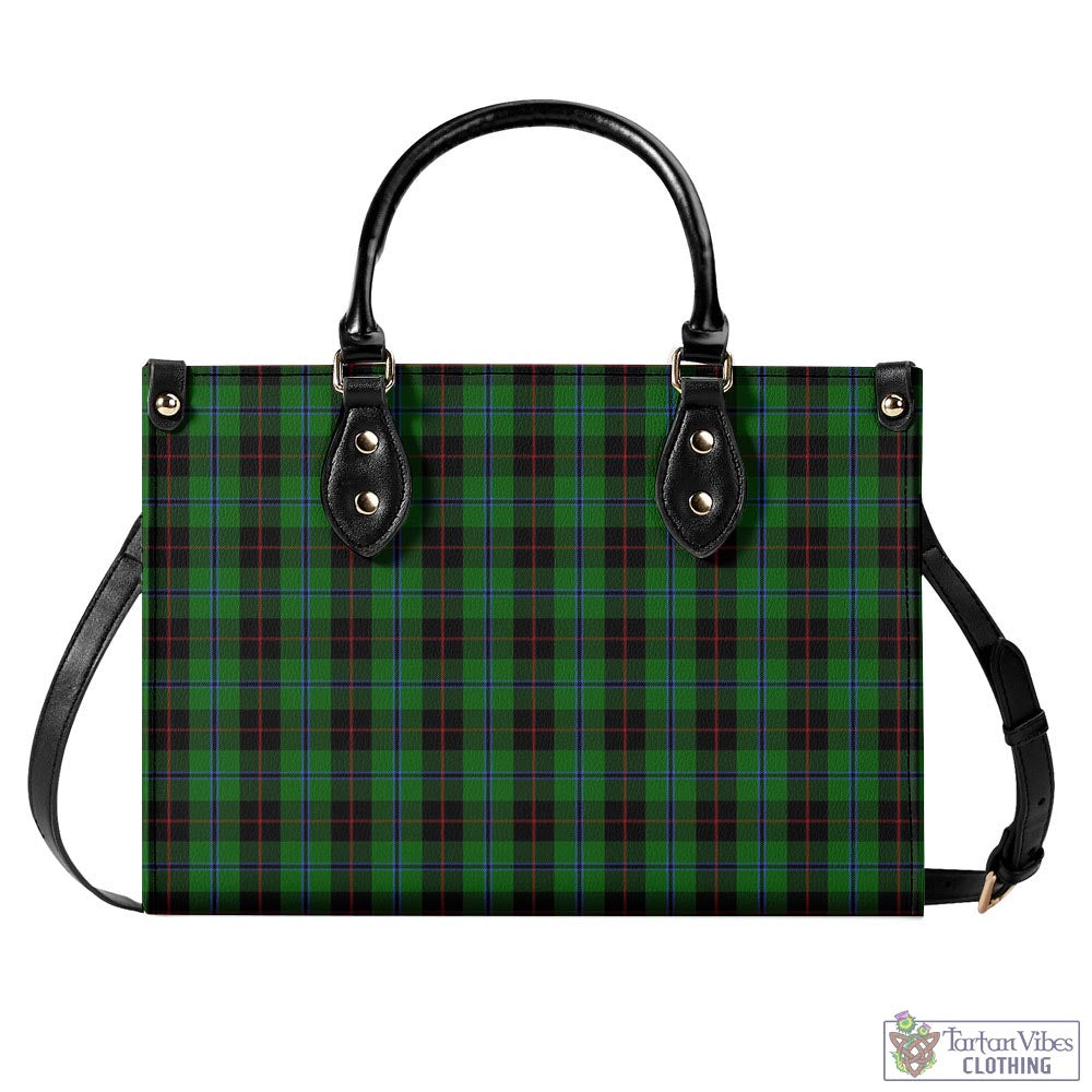 Tartan Vibes Clothing Douglas Black Tartan Luxury Leather Handbags