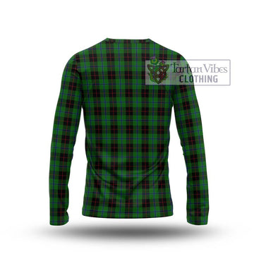 Douglas Black Tartan Long Sleeve T-Shirt with Family Crest DNA In Me Style