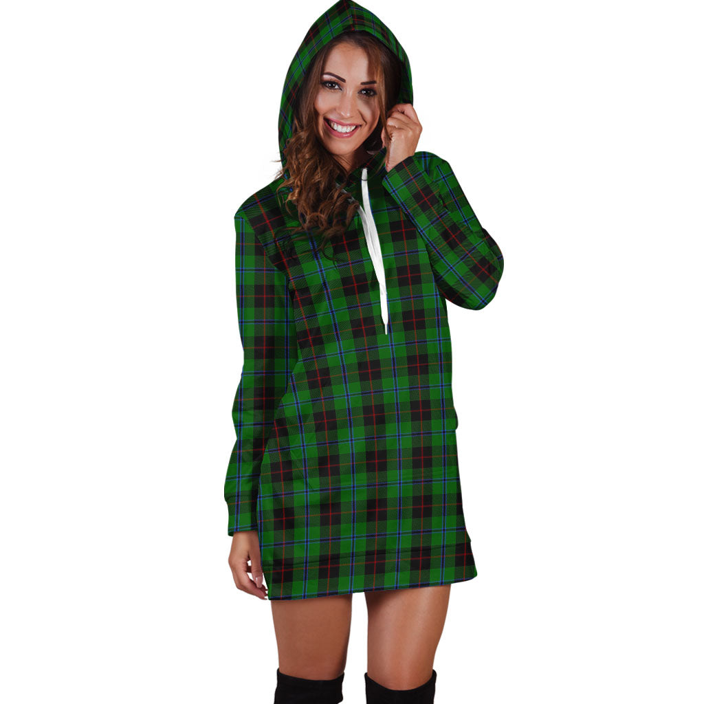 Douglas Black Tartan Hoodie Dress - Tartan Vibes Clothing