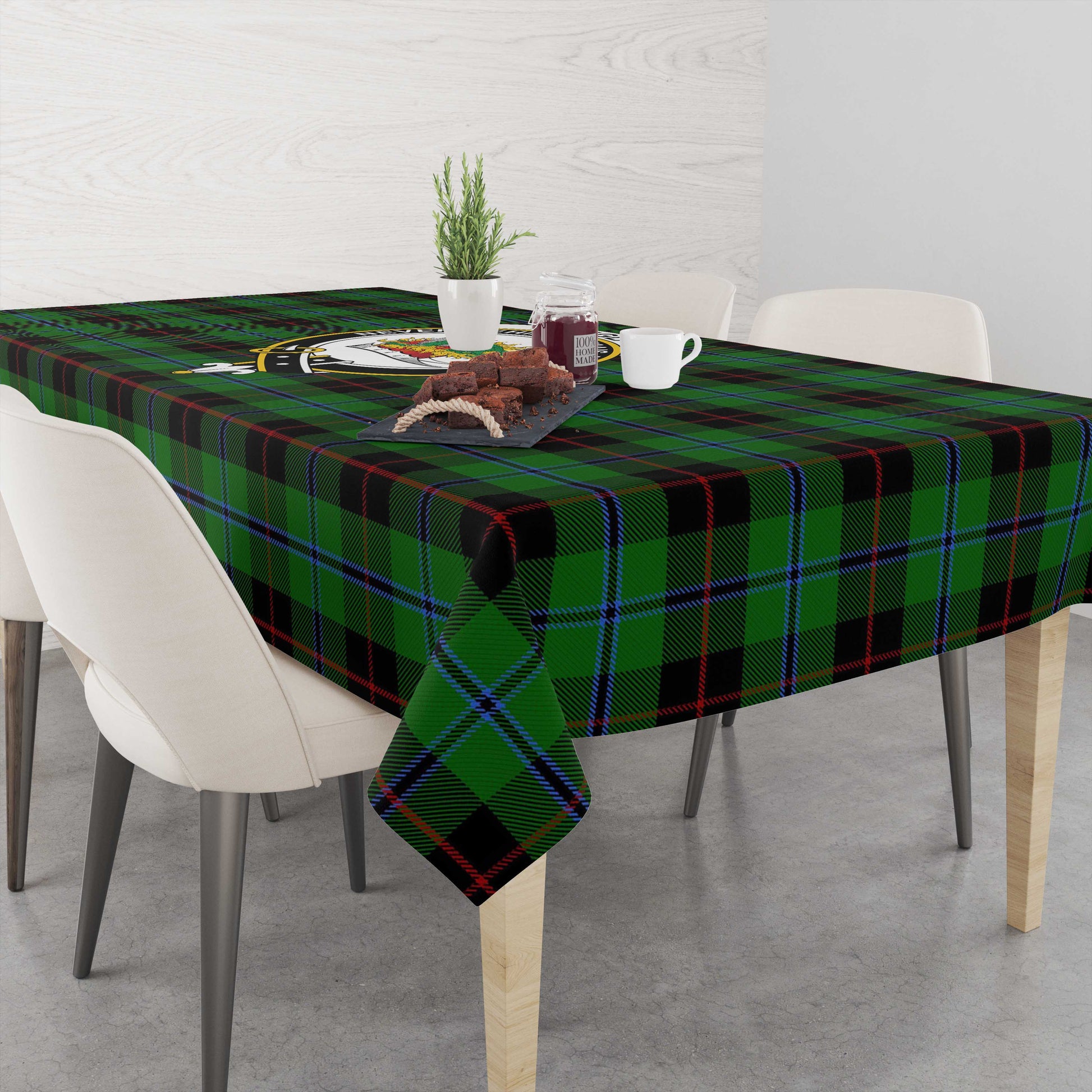 douglas-black-tatan-tablecloth-with-family-crest