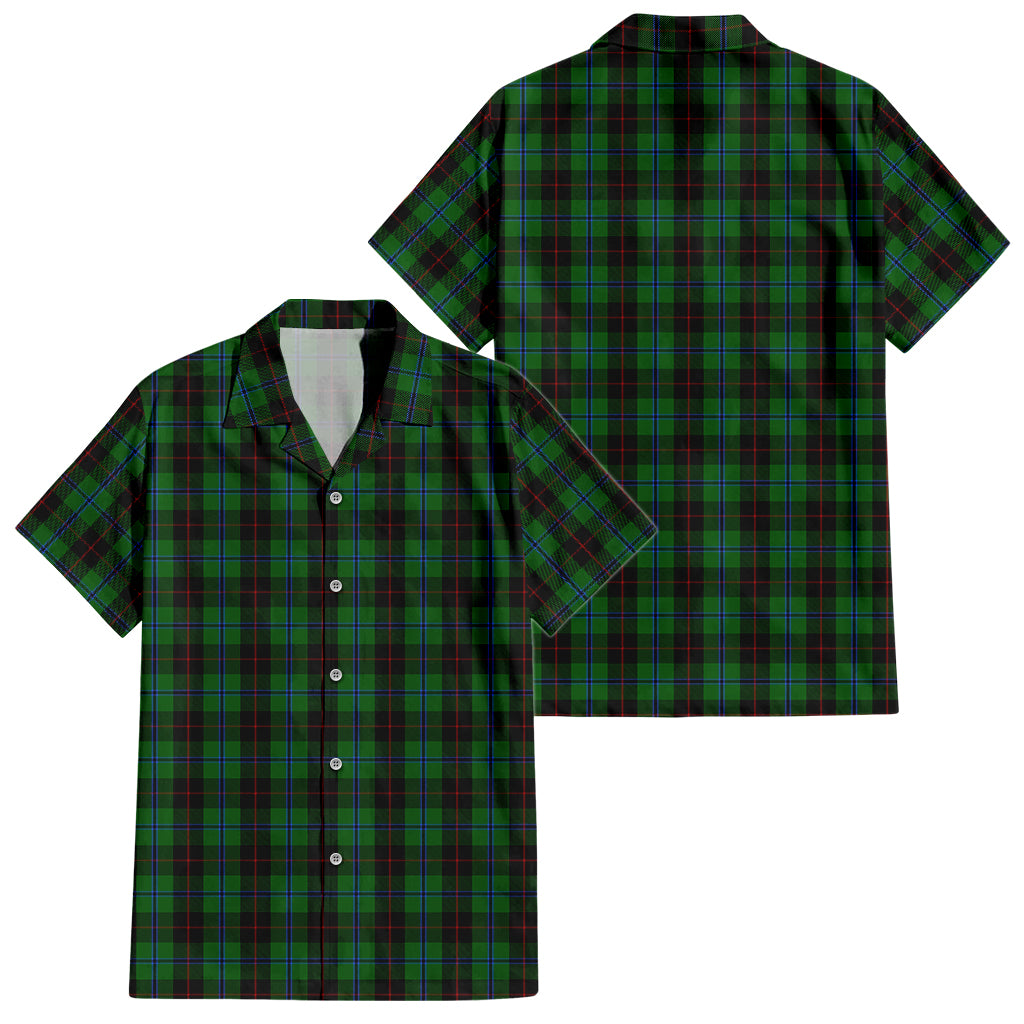 douglas-black-tartan-short-sleeve-button-down-shirt