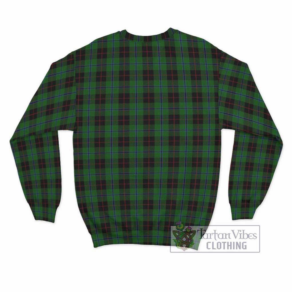 Douglas Black Tartan Sweatshirt with Family Crest DNA In Me Style - Tartanvibesclothing Shop