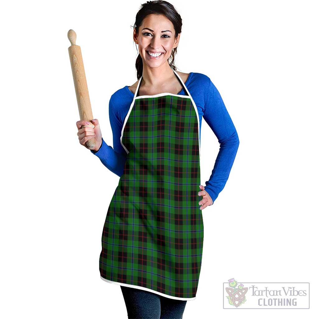 Douglas Black Tartan Apron White - Tartan Vibes Clothing