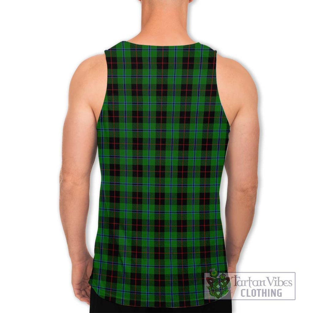 Douglas Black Tartan Men's Tank Top with Family Crest DNA In Me Style - Tartanvibesclothing Shop