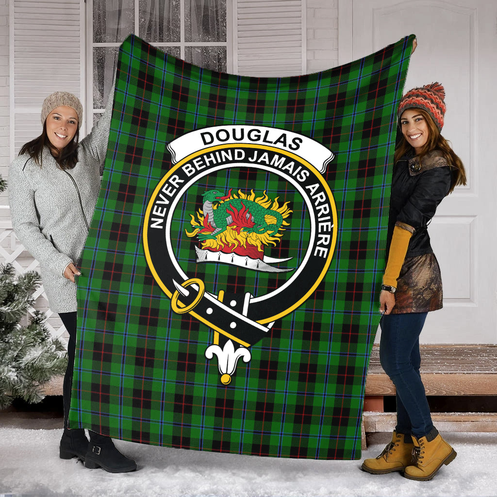 douglas-black-tartab-blanket-with-family-crest