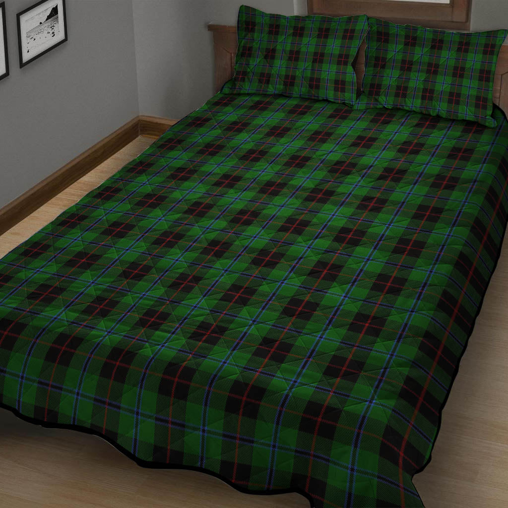 Douglas Black Tartan Quilt Bed Set - Tartan Vibes Clothing