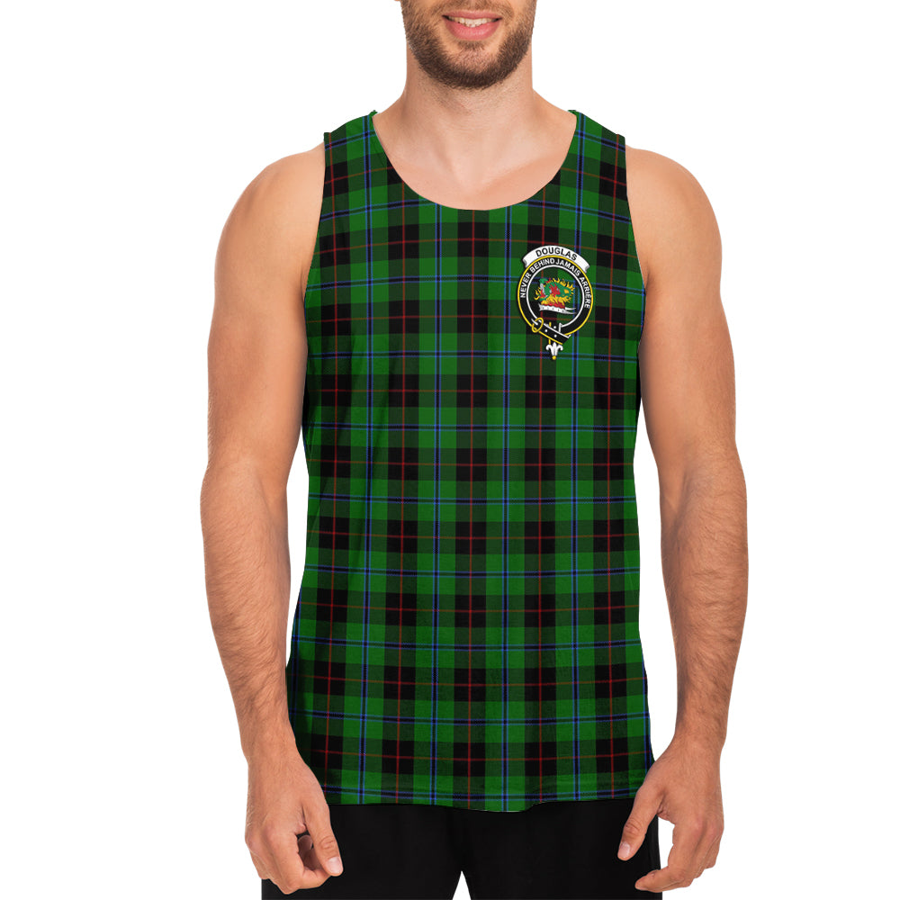 douglas-black-tartan-mens-tank-top-with-family-crest