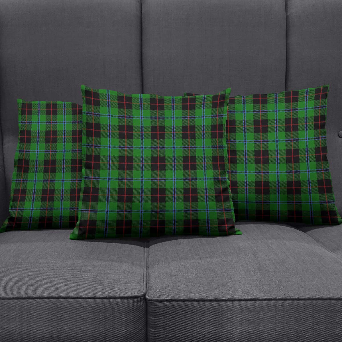 Douglas Black Tartan Pillow Cover - Tartanvibesclothing