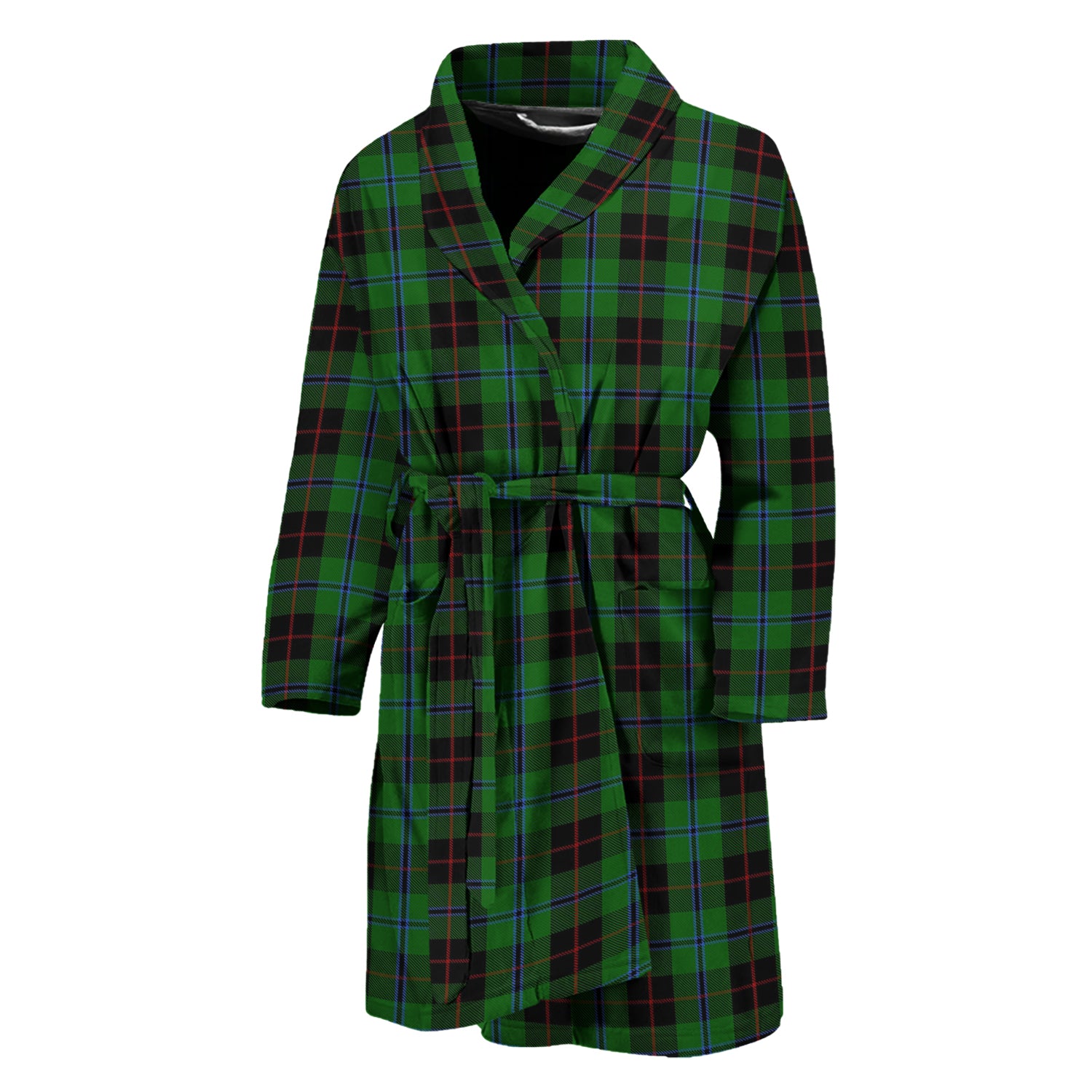 Douglas Black Tartan Bathrobe - Tartan Vibes Clothing