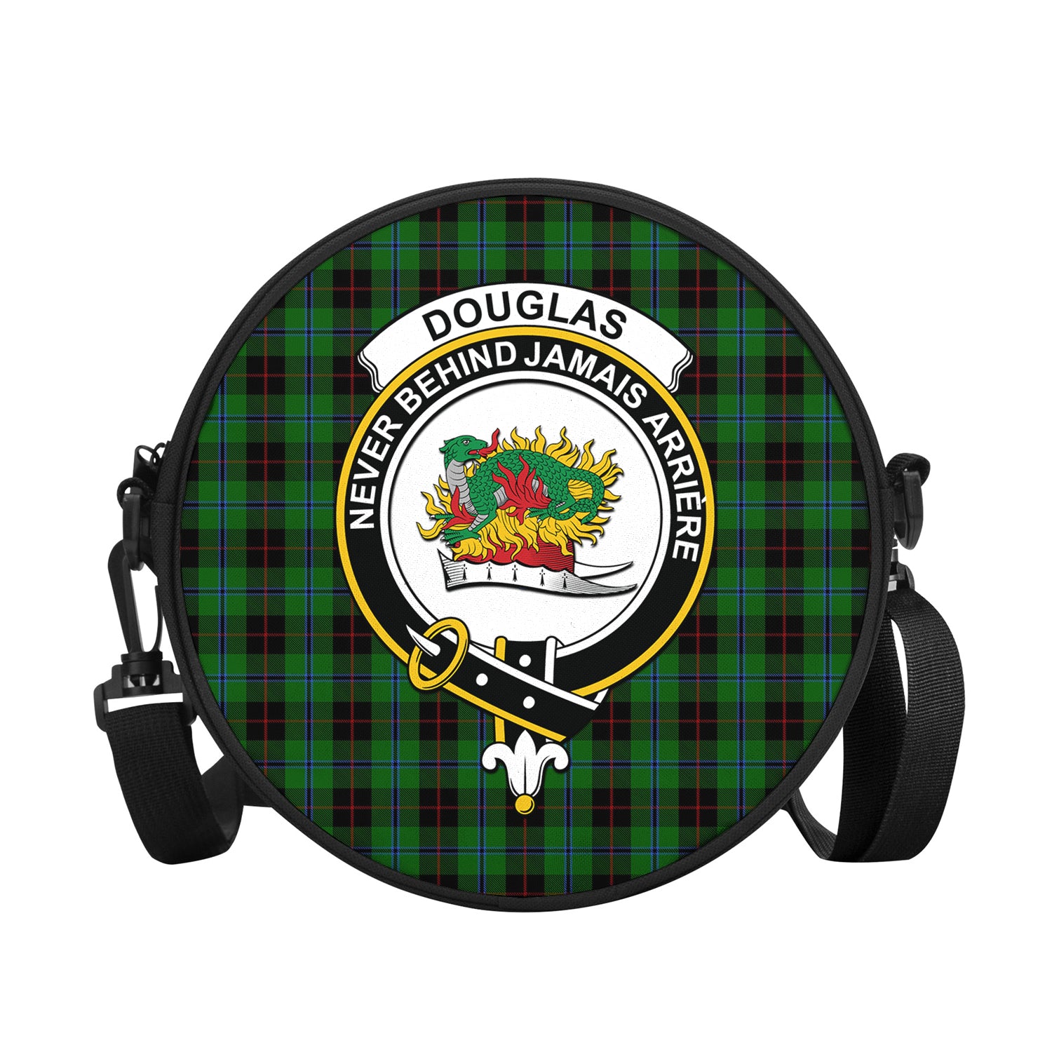 douglas-black-tartan-round-satchel-bags-with-family-crest