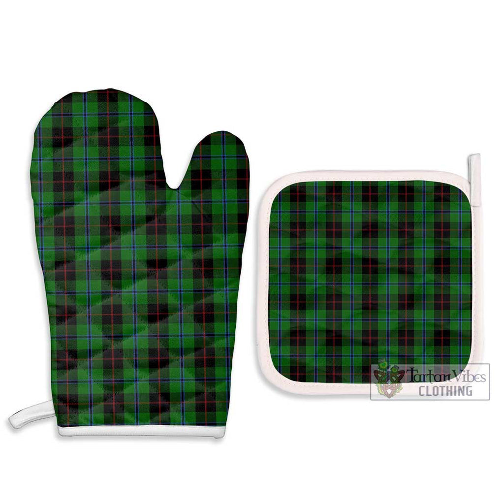 Douglas Black Tartan Combo Oven Mitt & Pot-Holder Combo 1 Oven Mitt & 2 Pot-Holder White - Tartan Vibes Clothing