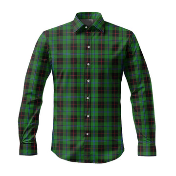 Douglas Black Tartan Long Sleeve Button Up Shirt