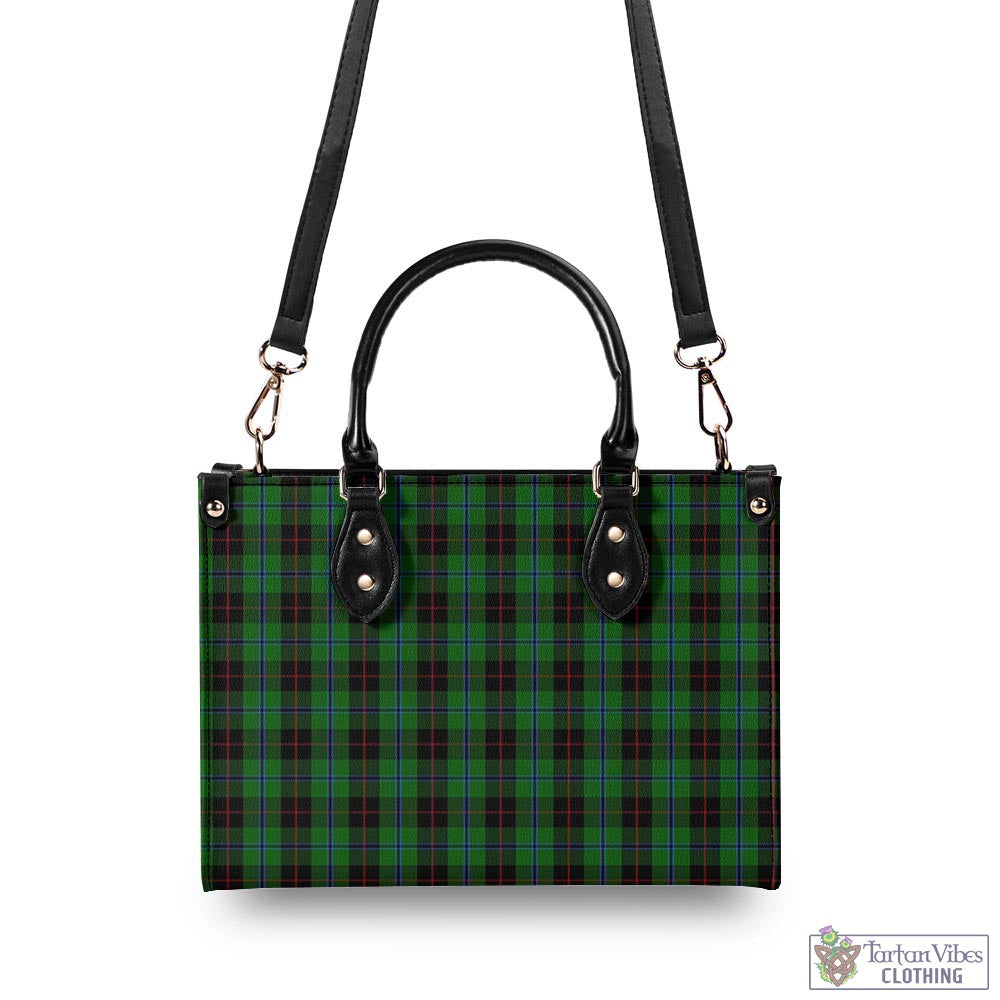 Tartan Vibes Clothing Douglas Black Tartan Luxury Leather Handbags