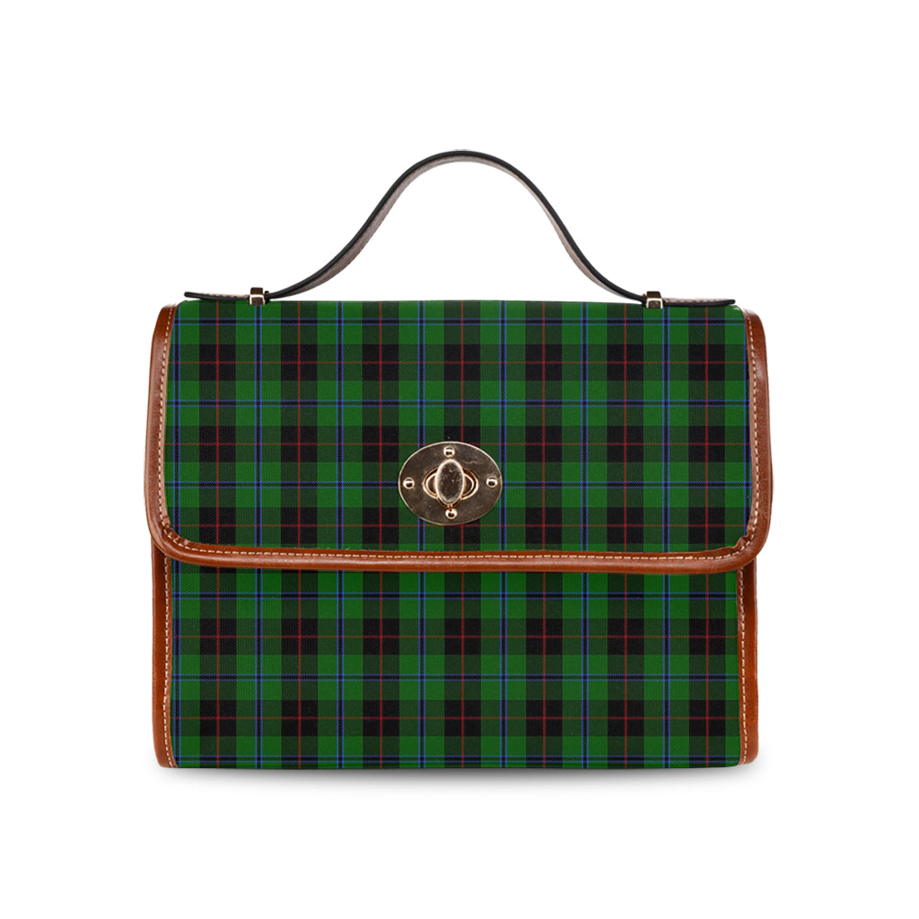 douglas-black-tartan-leather-strap-waterproof-canvas-bag