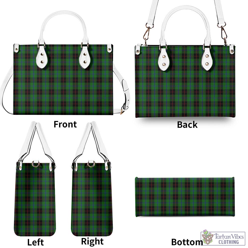 Tartan Vibes Clothing Douglas Black Tartan Luxury Leather Handbags