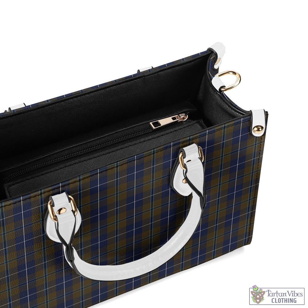 Tartan Vibes Clothing Douglas Brown Tartan Luxury Leather Handbags