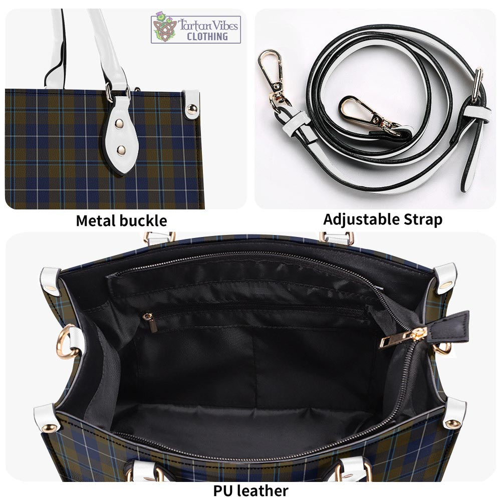 Tartan Vibes Clothing Douglas Brown Tartan Luxury Leather Handbags