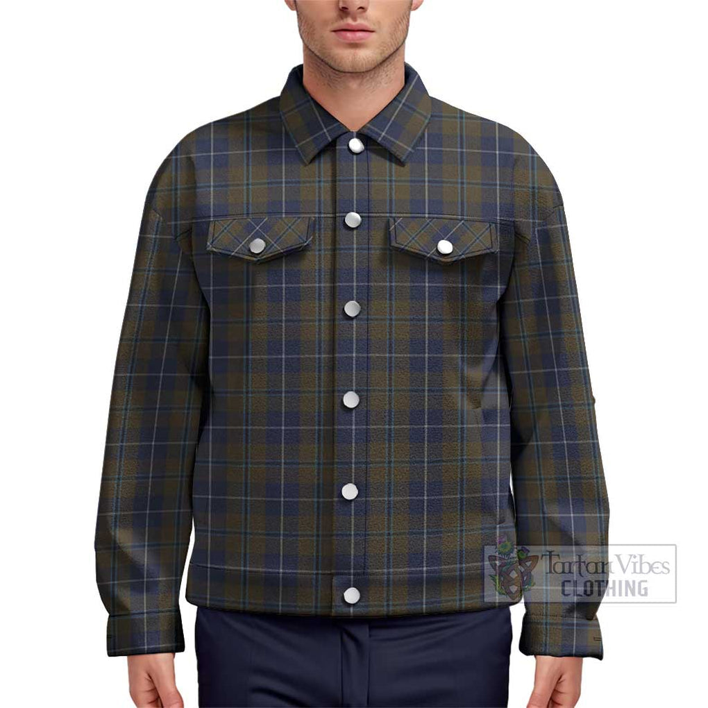 Douglas Brown Tartan Unisex Lapel Cotton Jacket Unisex - Tartan Vibes Clothing