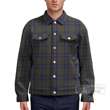 Douglas Brown Tartan Unisex Lapel Cotton Jacket