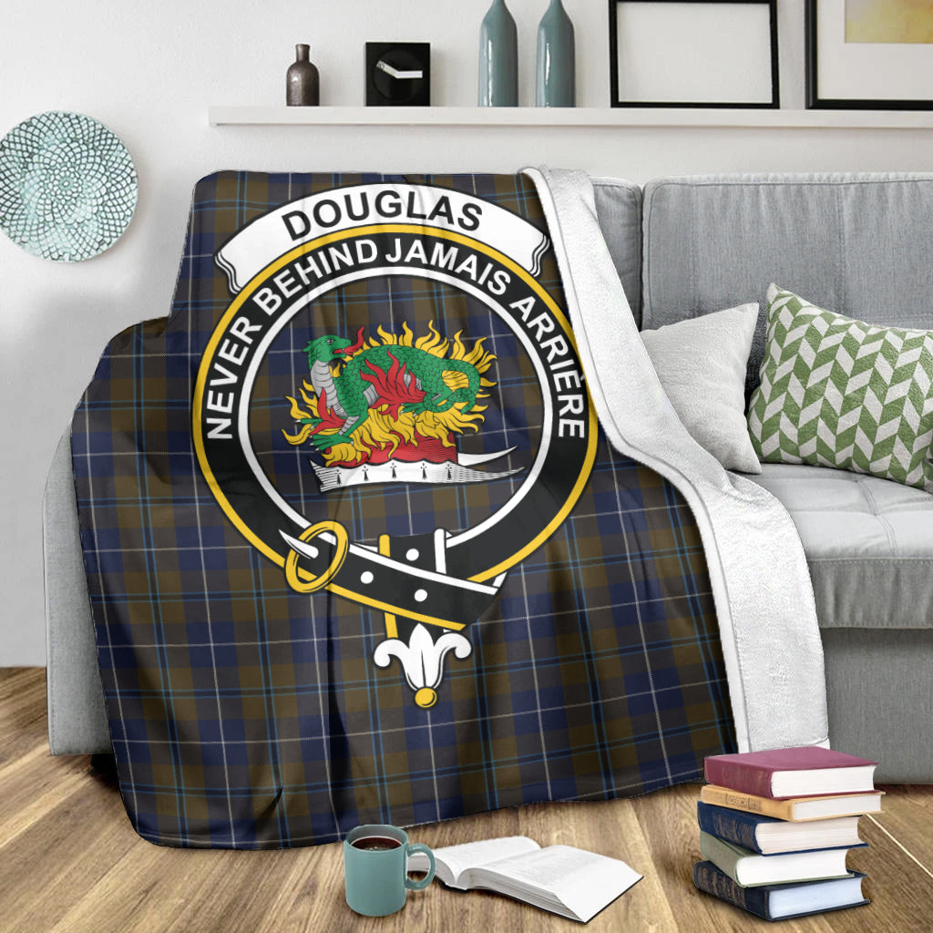 douglas-brown-tartab-blanket-with-family-crest