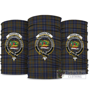 Douglas Brown Tartan Neck Gaiters, Tartan Bandanas, Tartan Head Band with Family Crest