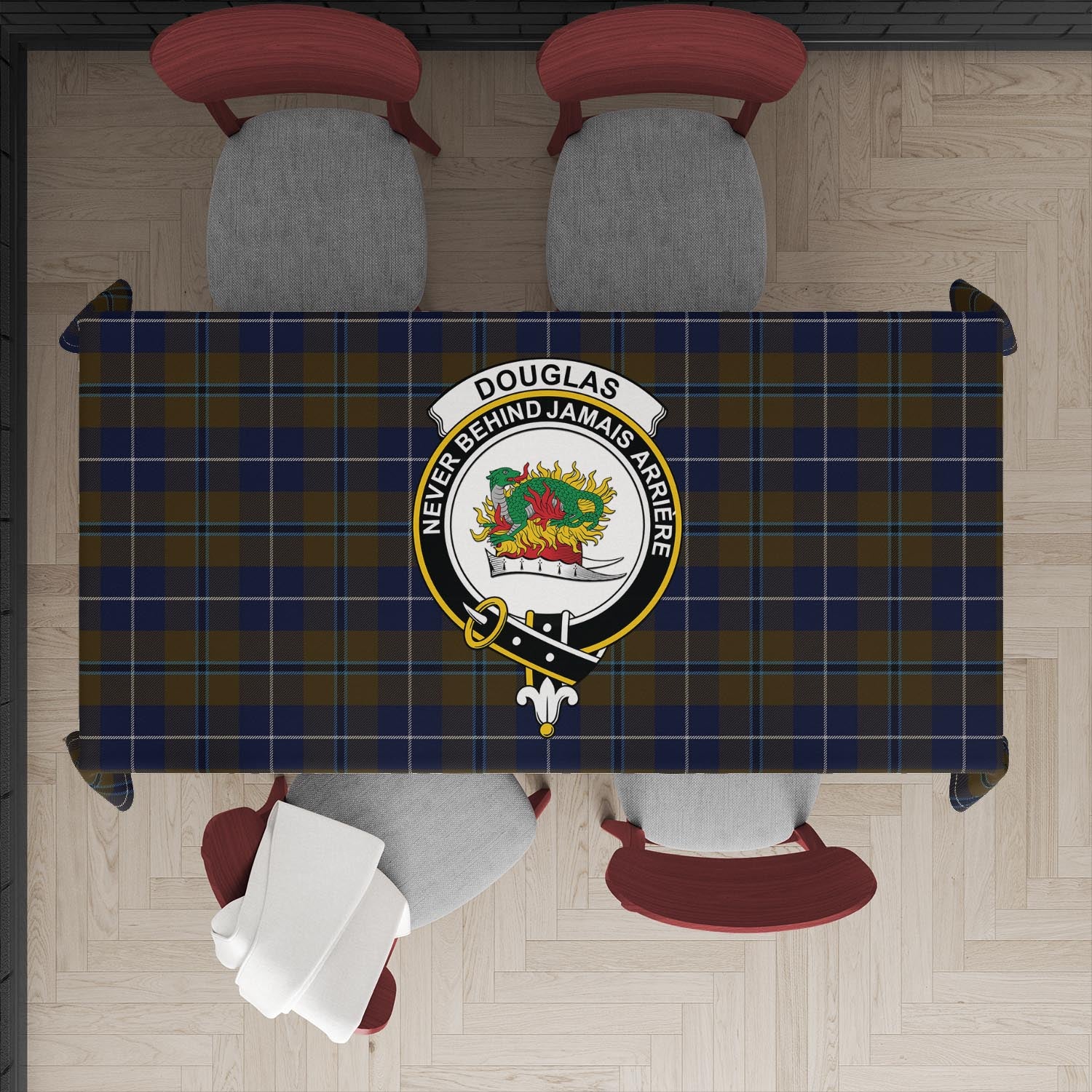 douglas-brown-tatan-tablecloth-with-family-crest