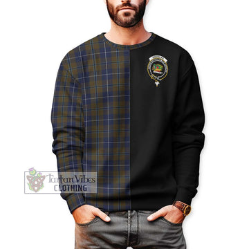 Douglas Brown Tartan Sweatshirt with Family Crest and Half Of Me Style