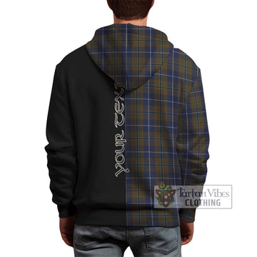 Douglas Brown Tartan Hoodie with Family Crest and Half Of Me Style