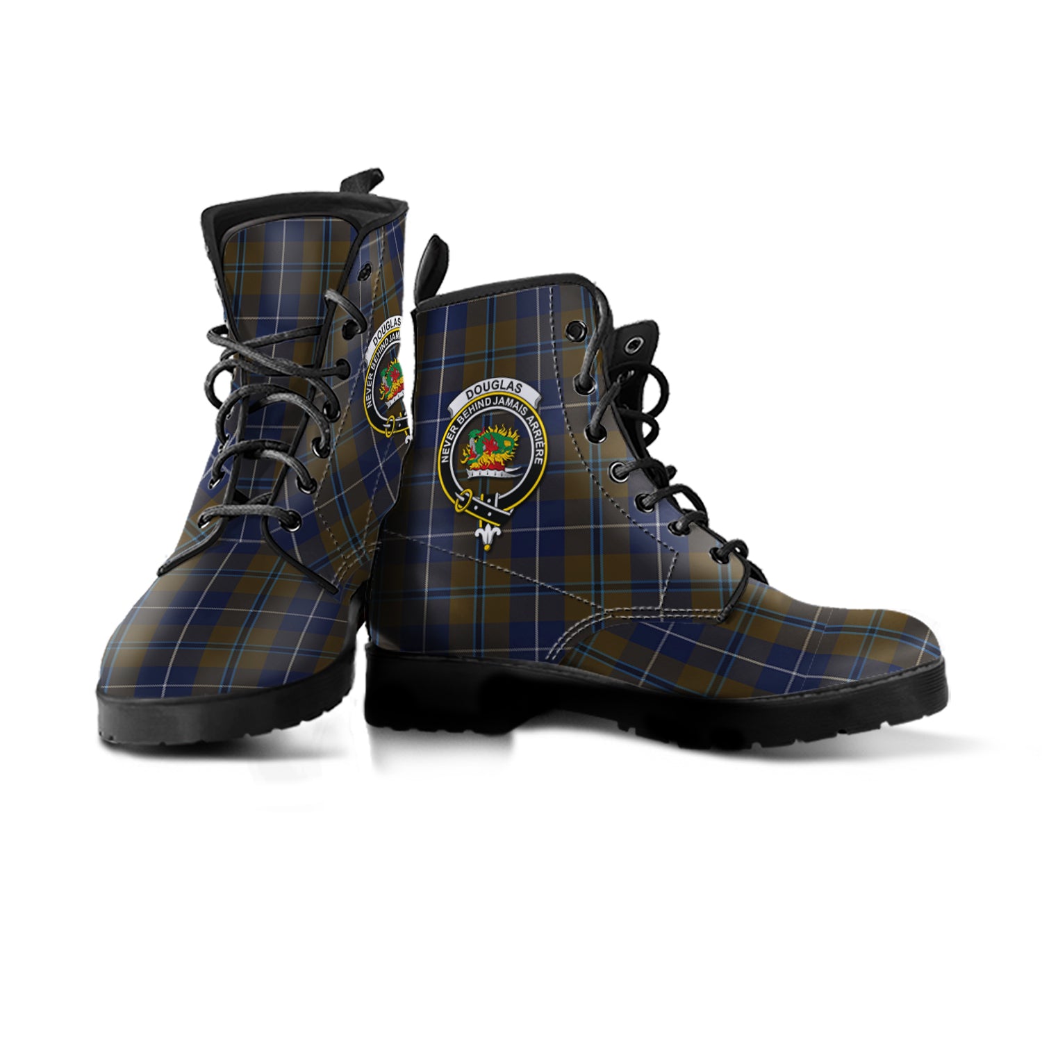 douglas-brown-tartan-leather-boots-with-family-crest