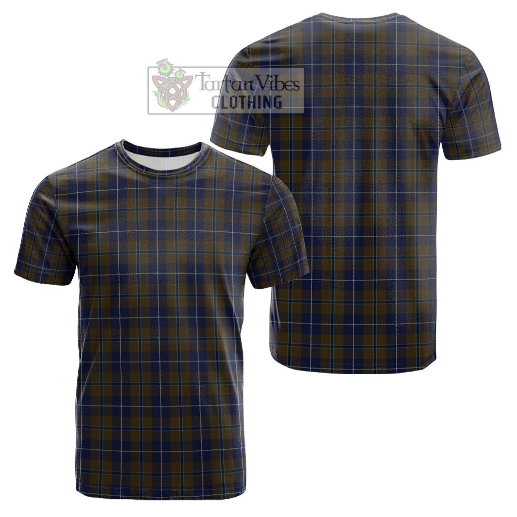 Douglas Brown Tartan Cotton T-Shirt Kid's Shirt - Tartanvibesclothing Shop