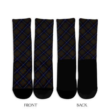 Douglas Brown Tartan Crew Socks Cross Style