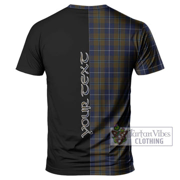 Douglas Brown Tartan T-Shirt with Family Crest and Half Of Me Style