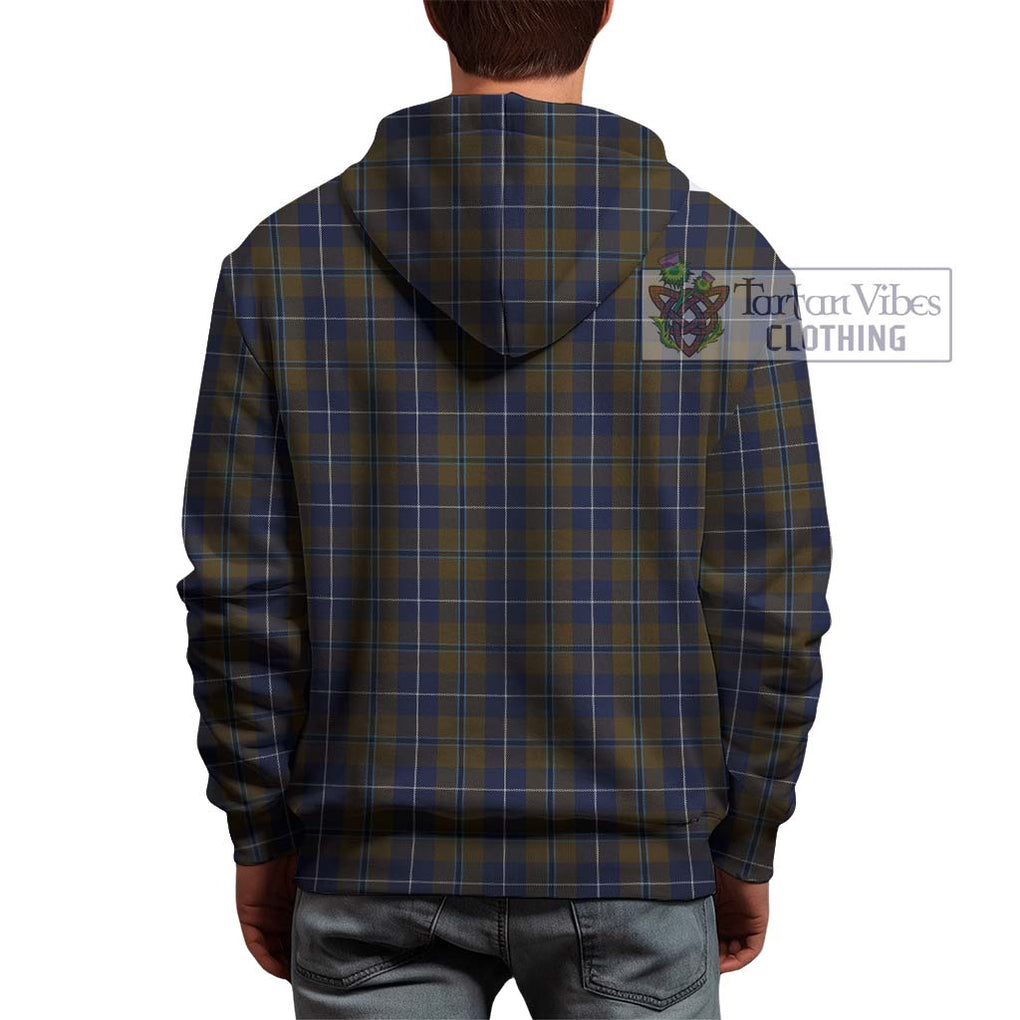 Douglas Brown Tartan Hoodie with Family Crest DNA In Me Style - Tartanvibesclothing Shop