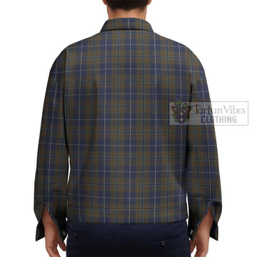 Douglas Brown Tartan Unisex Lapel Cotton Jacket