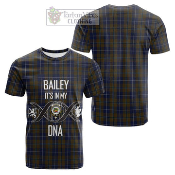 Douglas Brown Tartan Cotton T-shirt with Family Crest DNA In Me Style