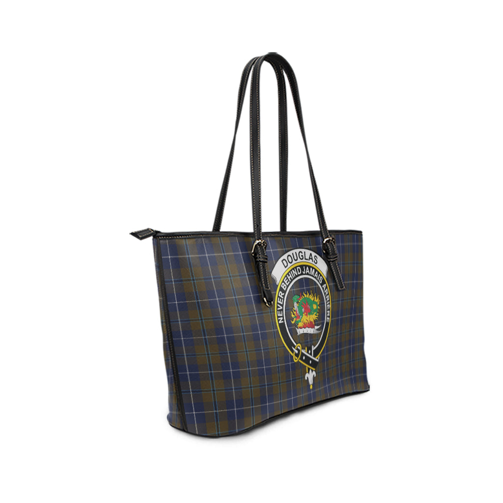 douglas-brown-tartan-leather-tote-bag-with-family-crest