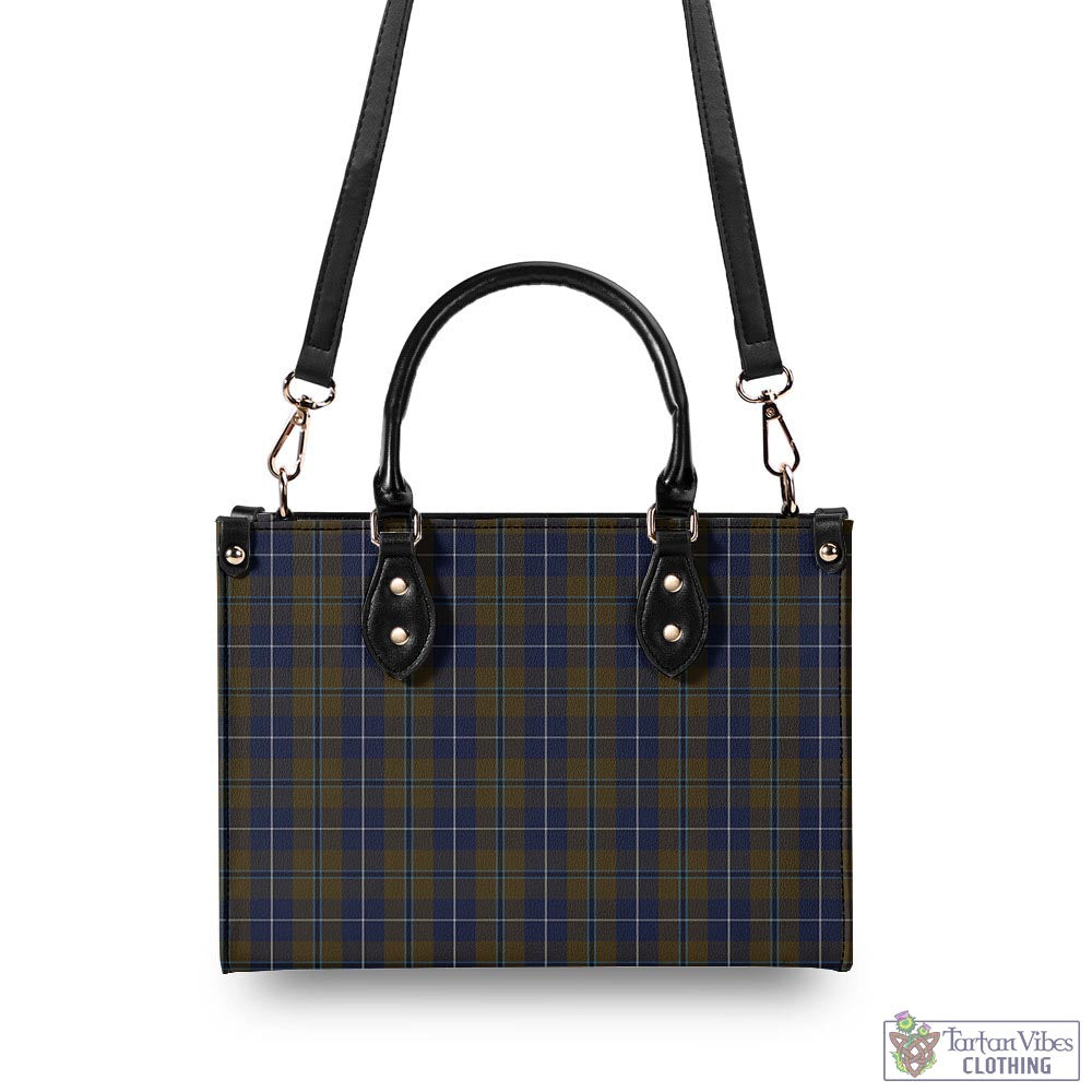 Tartan Vibes Clothing Douglas Brown Tartan Luxury Leather Handbags