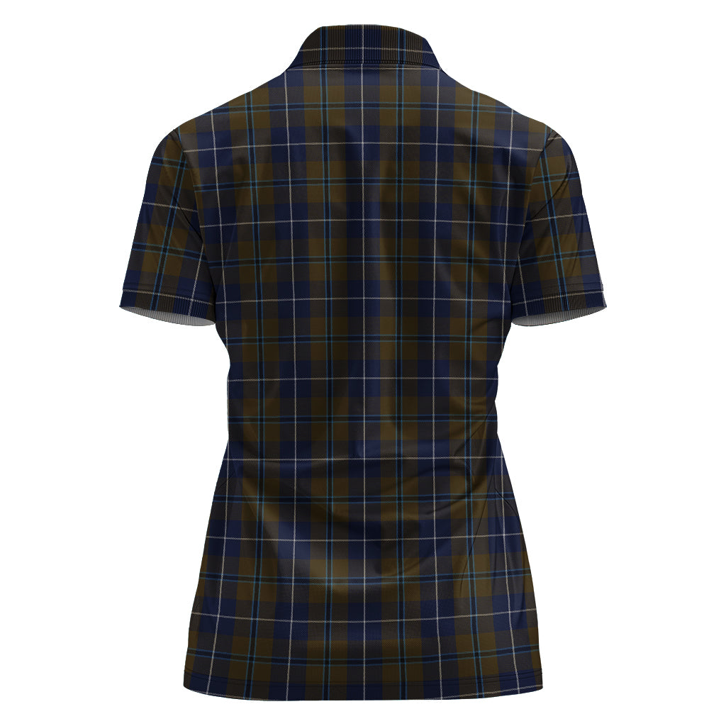 douglas-brown-tartan-polo-shirt-for-women