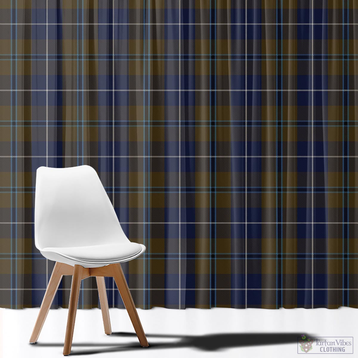 Douglas Brown Tartan Window Curtain