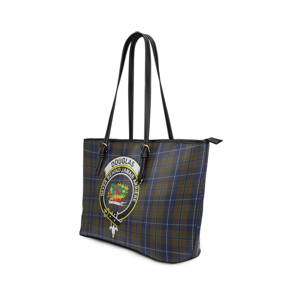 douglas-brown-tartan-leather-tote-bag-with-family-crest