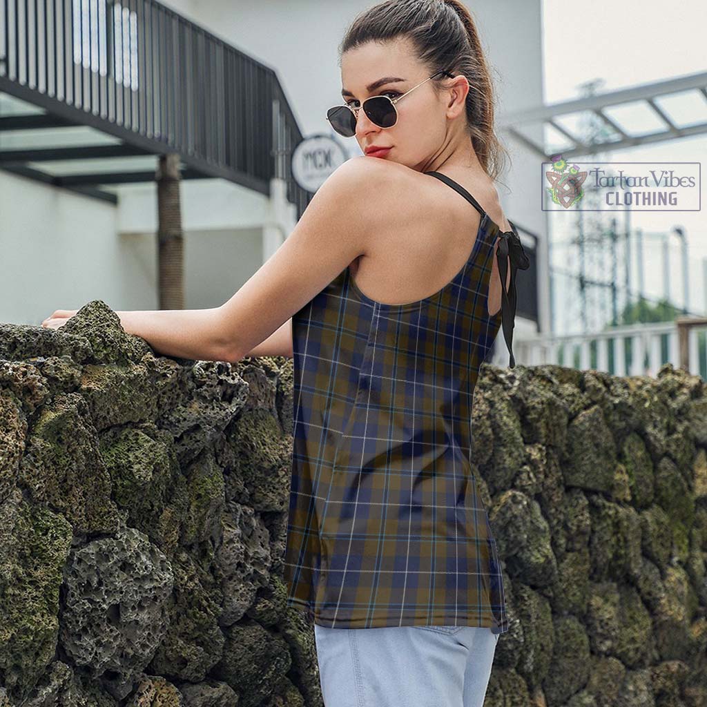 Tartan Vibes Clothing Douglas Brown Tartan Loose Halter Neck Camisole