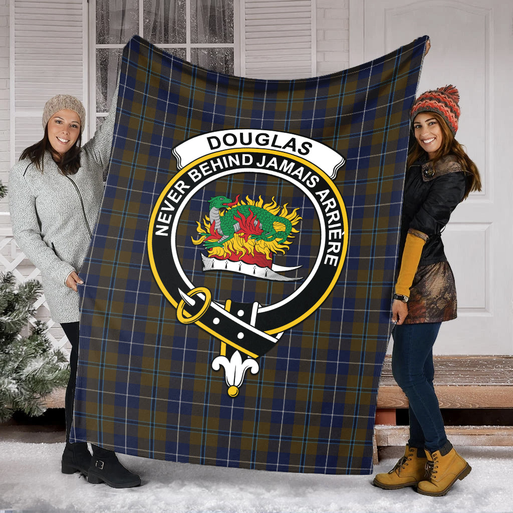 douglas-brown-tartab-blanket-with-family-crest