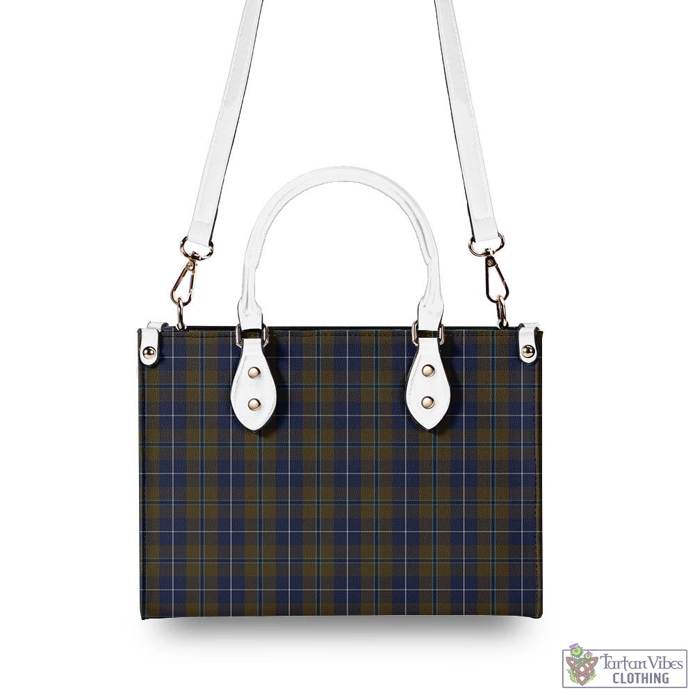 Tartan Vibes Clothing Douglas Brown Tartan Luxury Leather Handbags