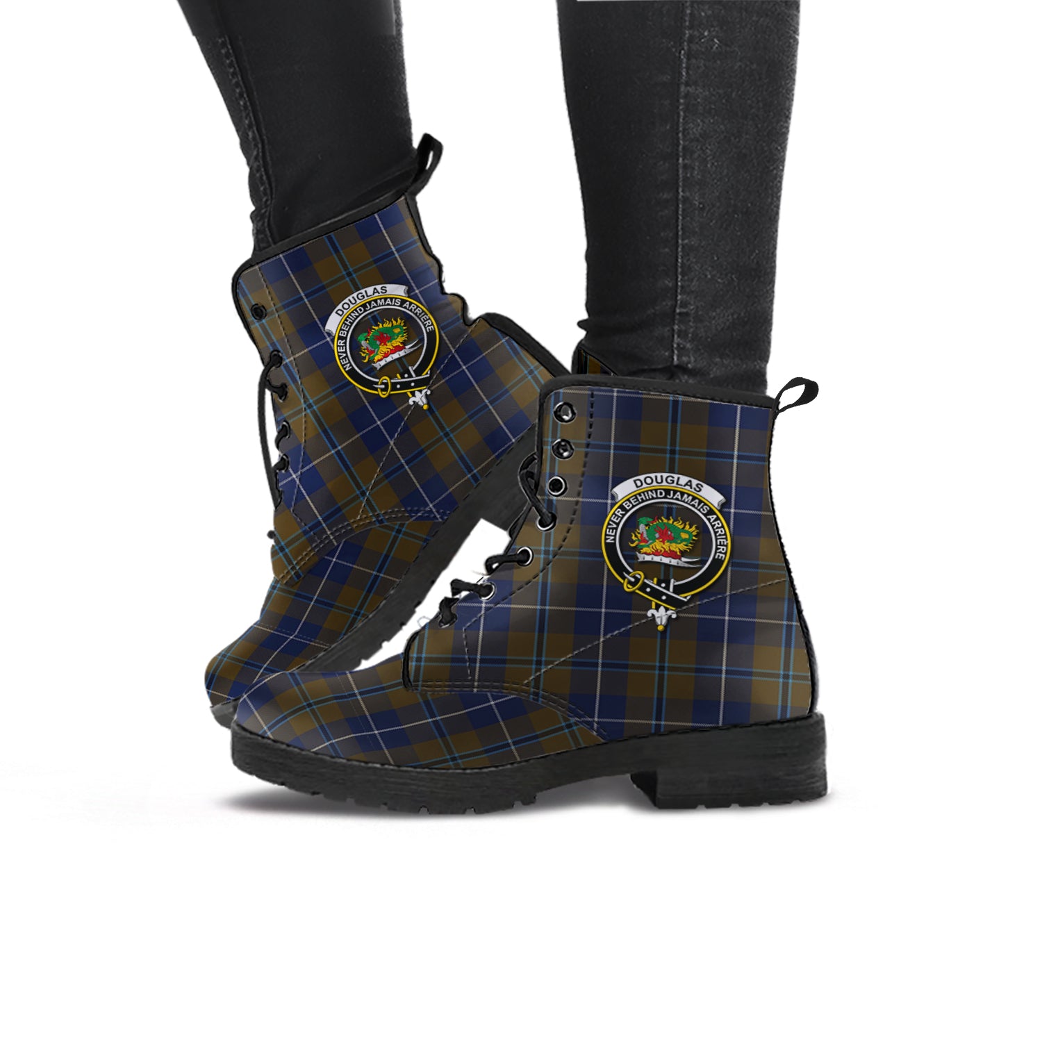 douglas-brown-tartan-leather-boots-with-family-crest