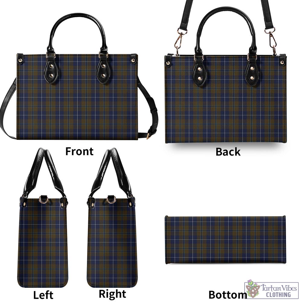 Tartan Vibes Clothing Douglas Brown Tartan Luxury Leather Handbags