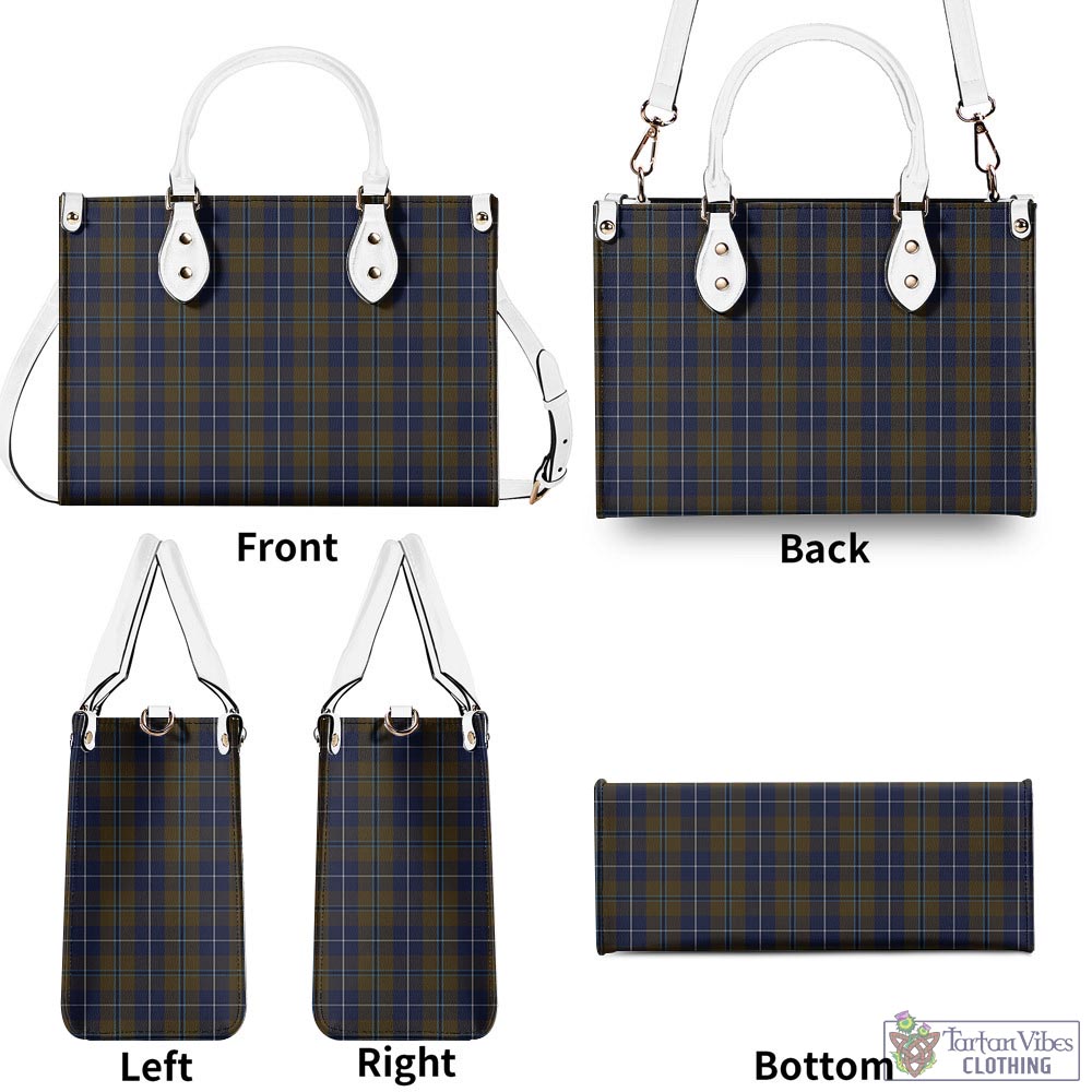 Tartan Vibes Clothing Douglas Brown Tartan Luxury Leather Handbags