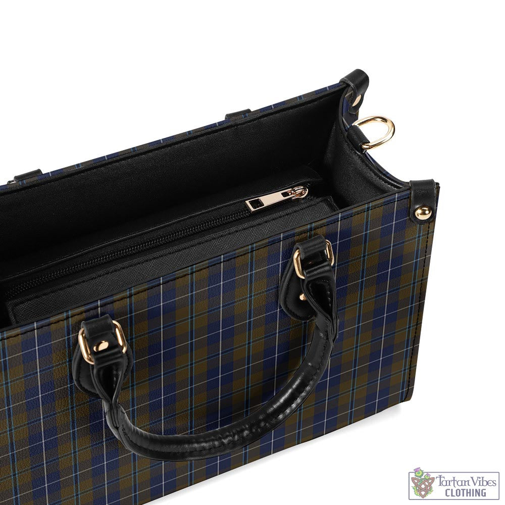 Tartan Vibes Clothing Douglas Brown Tartan Luxury Leather Handbags